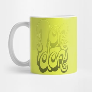 London lettering art - lime punch Mug